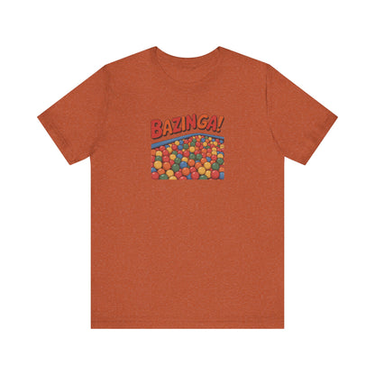 Bazinga! Ball Pit — Big Bang Theory Retro Tee (Light)