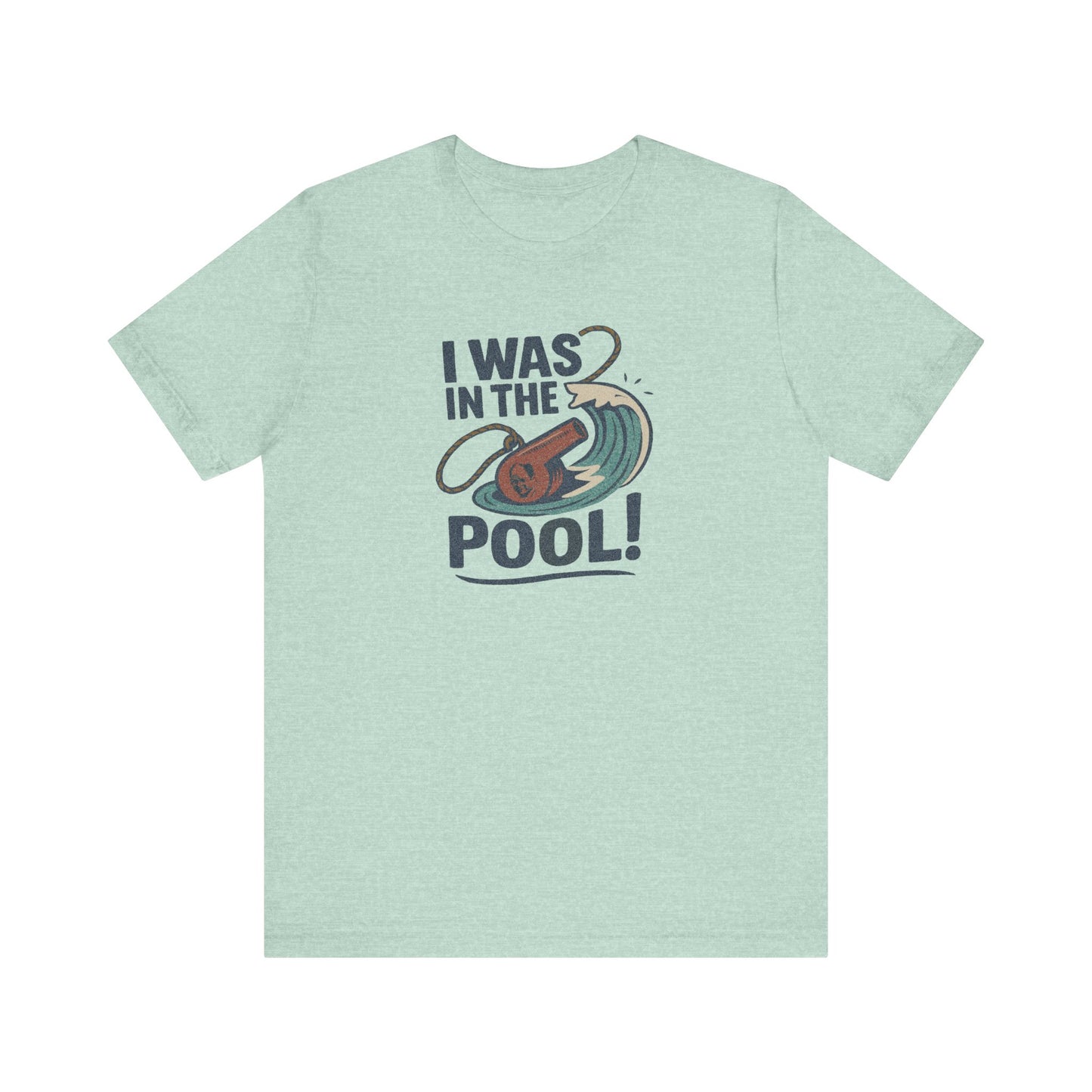I Was in the Pool! — George Costanza Shrinkage Retro Tee (Light)