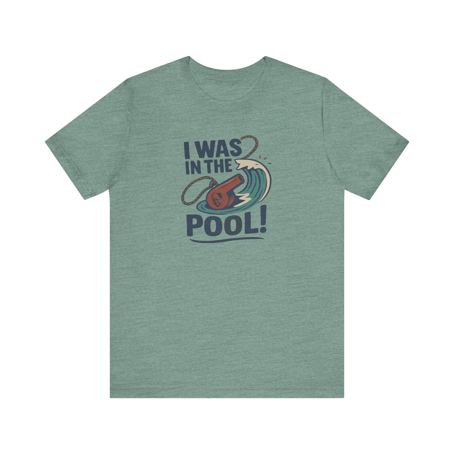 I Was in the Pool! — George Costanza Shrinkage Retro Tee (Light)