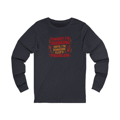 The Problem is Coming From Inside the Bar — Retro Long Sleeve (Dark)