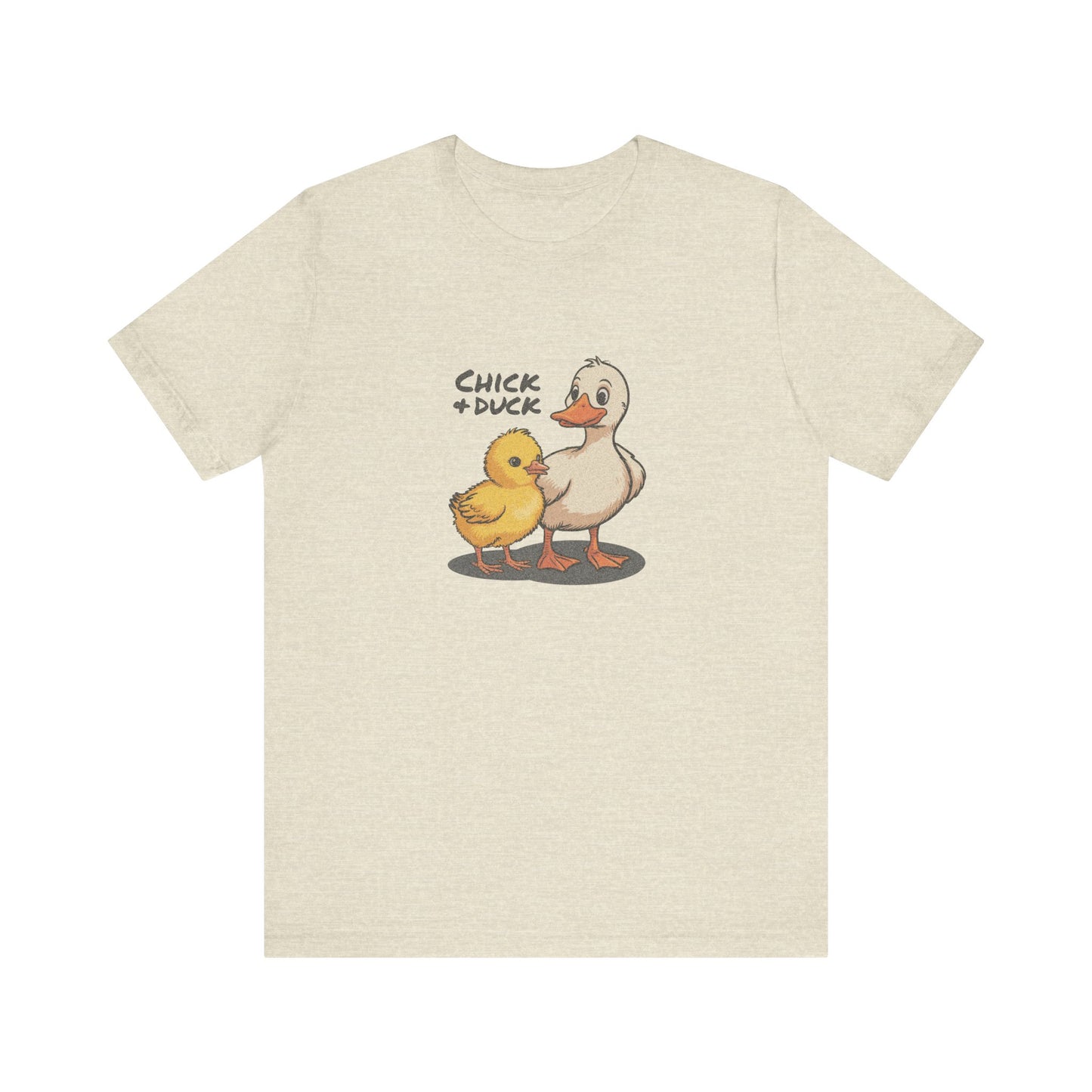 The Chick and the Duck — Friends Retro Tee (Light)