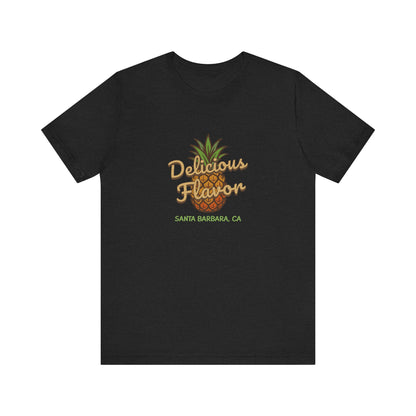 Delicious Flavor — Santa Barbara Pineapple Retro Tee (Dark)