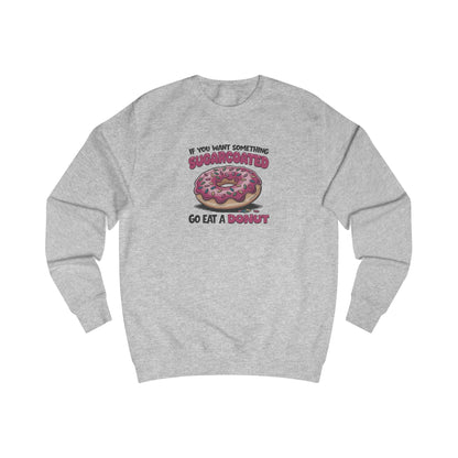 Sugarcoated (Go Eat a Donut) — Retro Graphic Sweatshirt (Light)