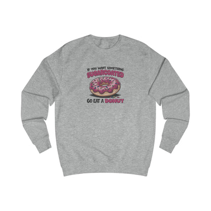 Sugarcoated (Go Eat a Donut) — Retro Graphic Sweatshirt (Light)