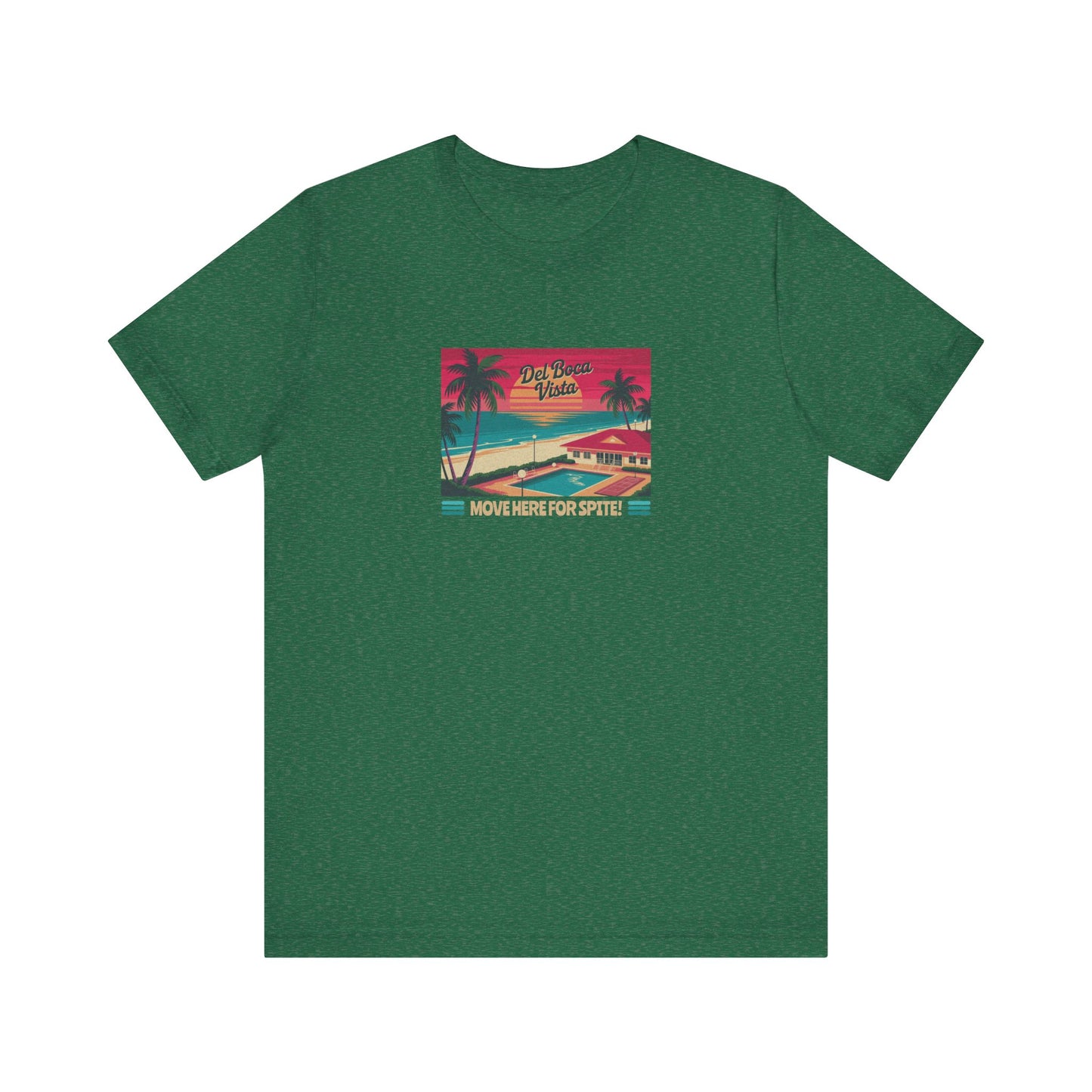 Del Boca Vista (Move Here For Spite!) — Seinfeld Retro Tee (Dark)