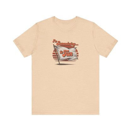 I'm Surrendering to Fun — Fun with Flags Retro Tee (Light)