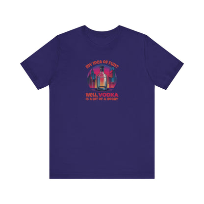 Vodka is a Bit of a Hobby — Retro Graphic Tee (Dark)