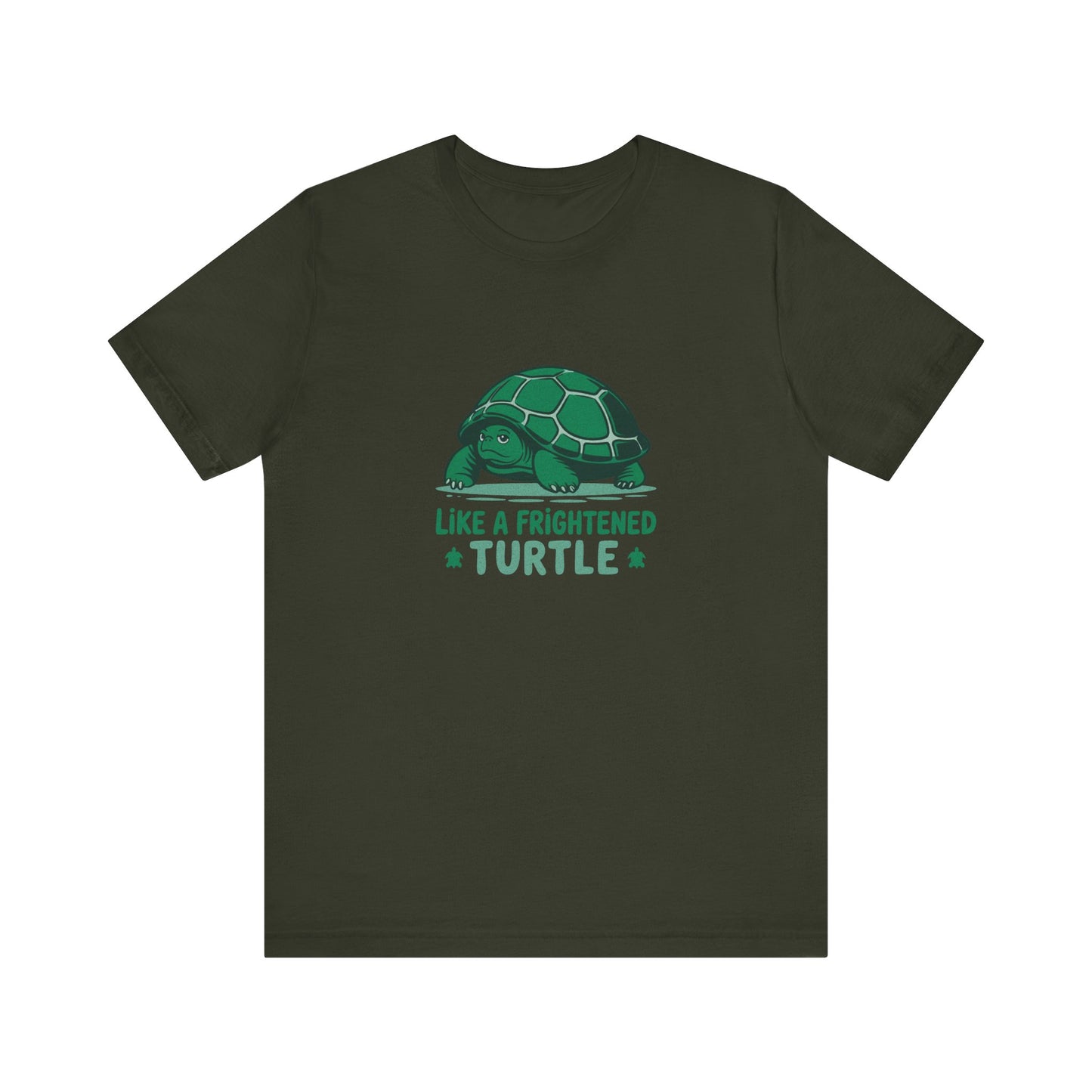 Like a Frightened Turtle — George Costanza Shrinkage Retro Tee (Dark)