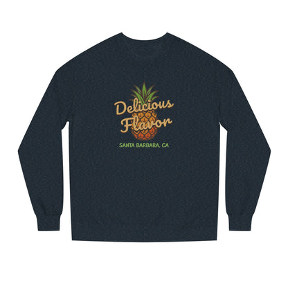 Delicious Flavor — Santa Barbara Pineapple Retro Sweatshirt (Dark)