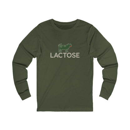Life is a Beautiful… Typo – LACTOSE Logo Parody Retro Long Sleeve (Dark)