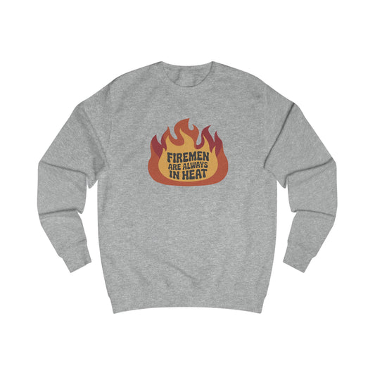 Firemen Are Always in Heat — Flirtatious Retro Sweatshirt (Light)