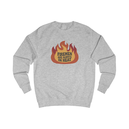 Firemen Are Always in Heat — Flirtatious Retro Sweatshirt (Light)