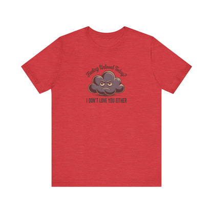 Feeling Unloved Today? I Don't Love You Either — Moody Cloud Retro Tee (Light)