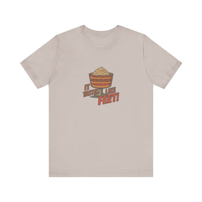 It Tastes Like Feet! — Thanksgiving Trifle Retro Tee (Light)