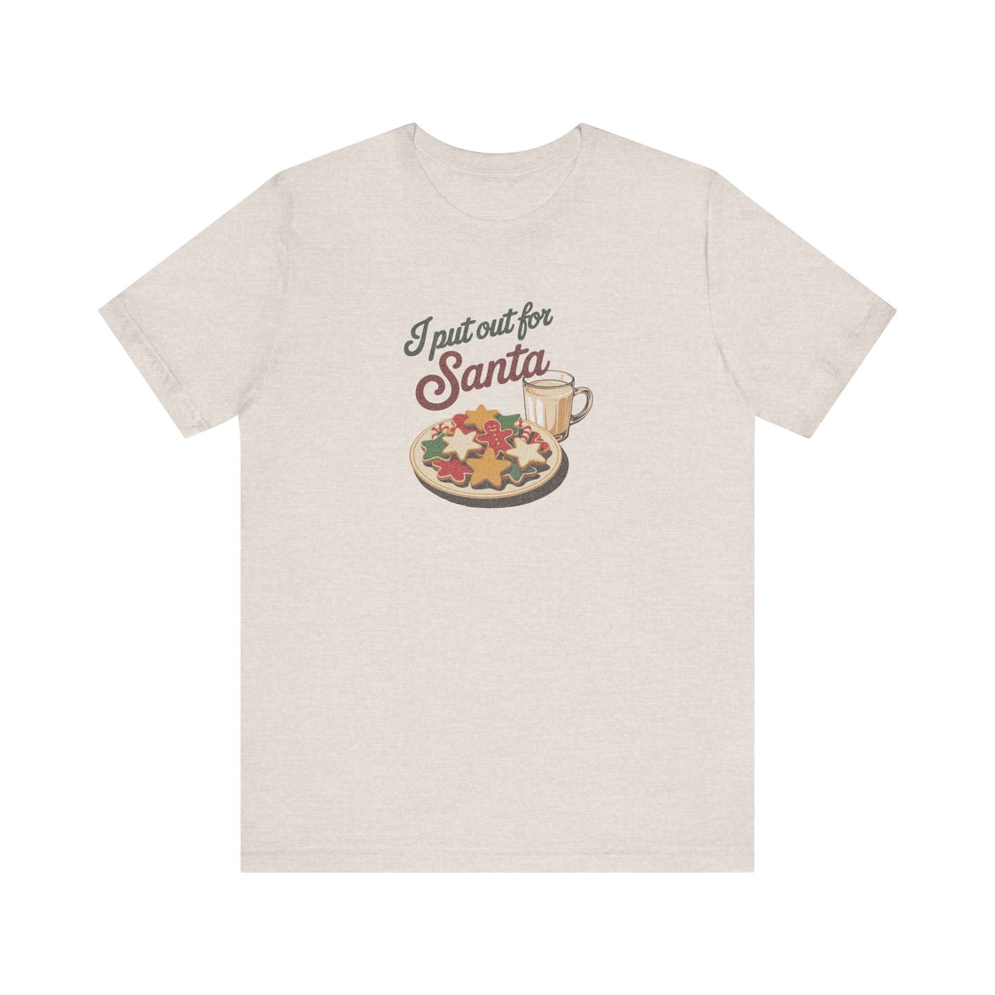 I Put Out for Santa — Retro Christmas Cookies Tee (Light)