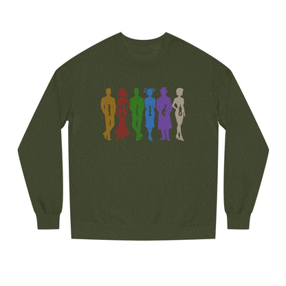 The Usual Suspects, Properly Armed — Clue Retro Sweatshirt (Dark)