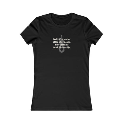 Now That He’s Dead, I Have a Life — Clue Retro Women's Tee (Dark)