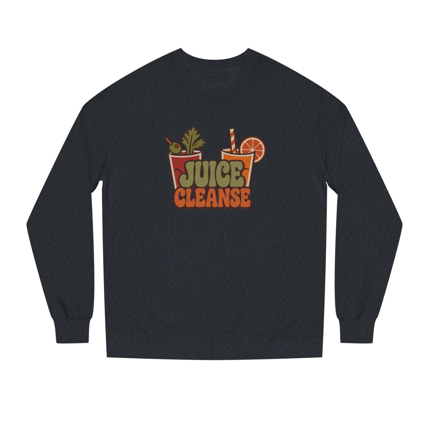 Juice Cleanse Liquid Diet — Boozy Brunch Retro Sweatshirt (Dark)