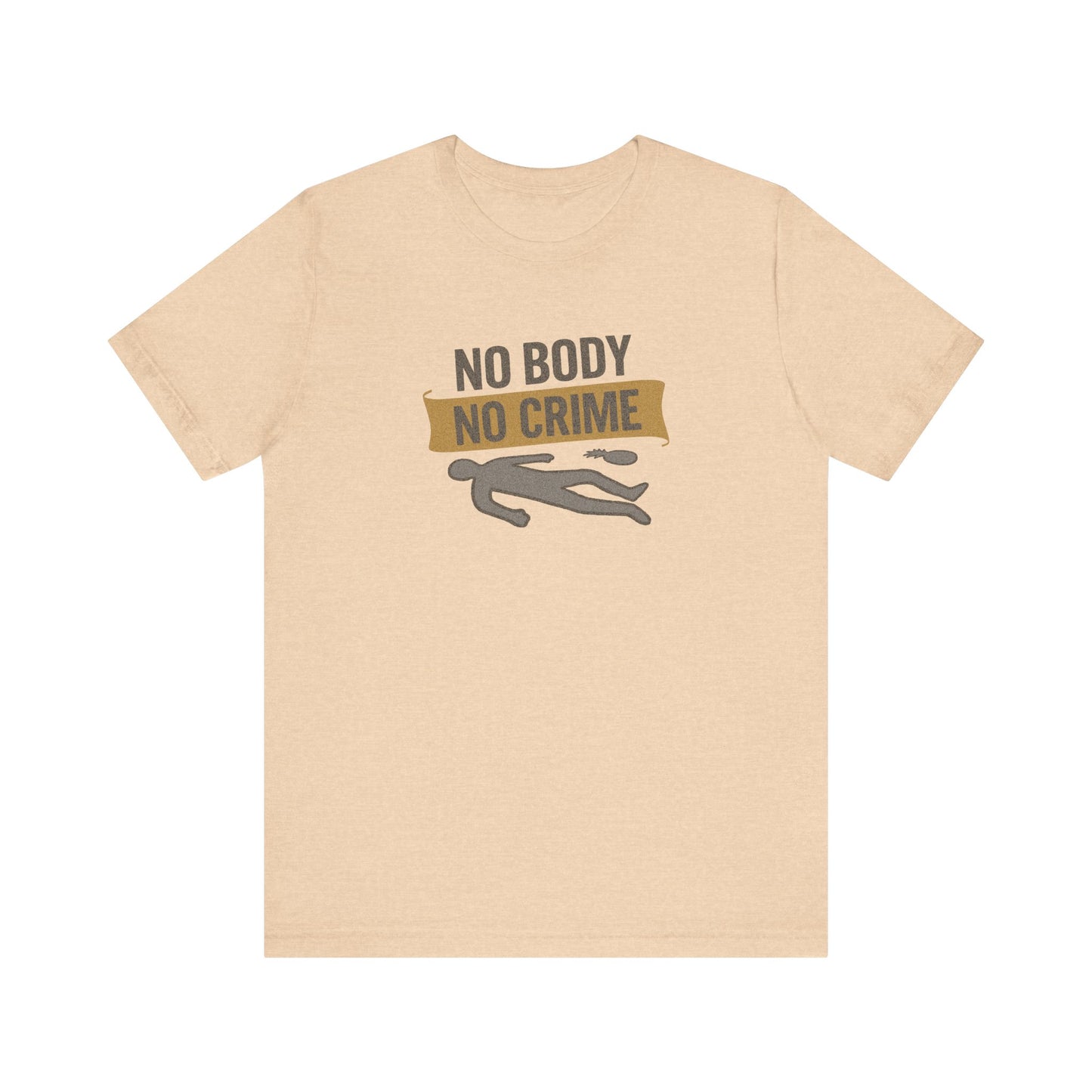 No Body, No Crime — Psych Crime Scene Retro Tee (Light)