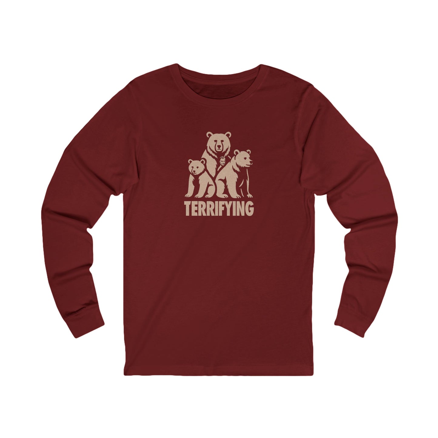 Bears Are Terrifying — Retro Silhouette Long Sleeve (Dark)