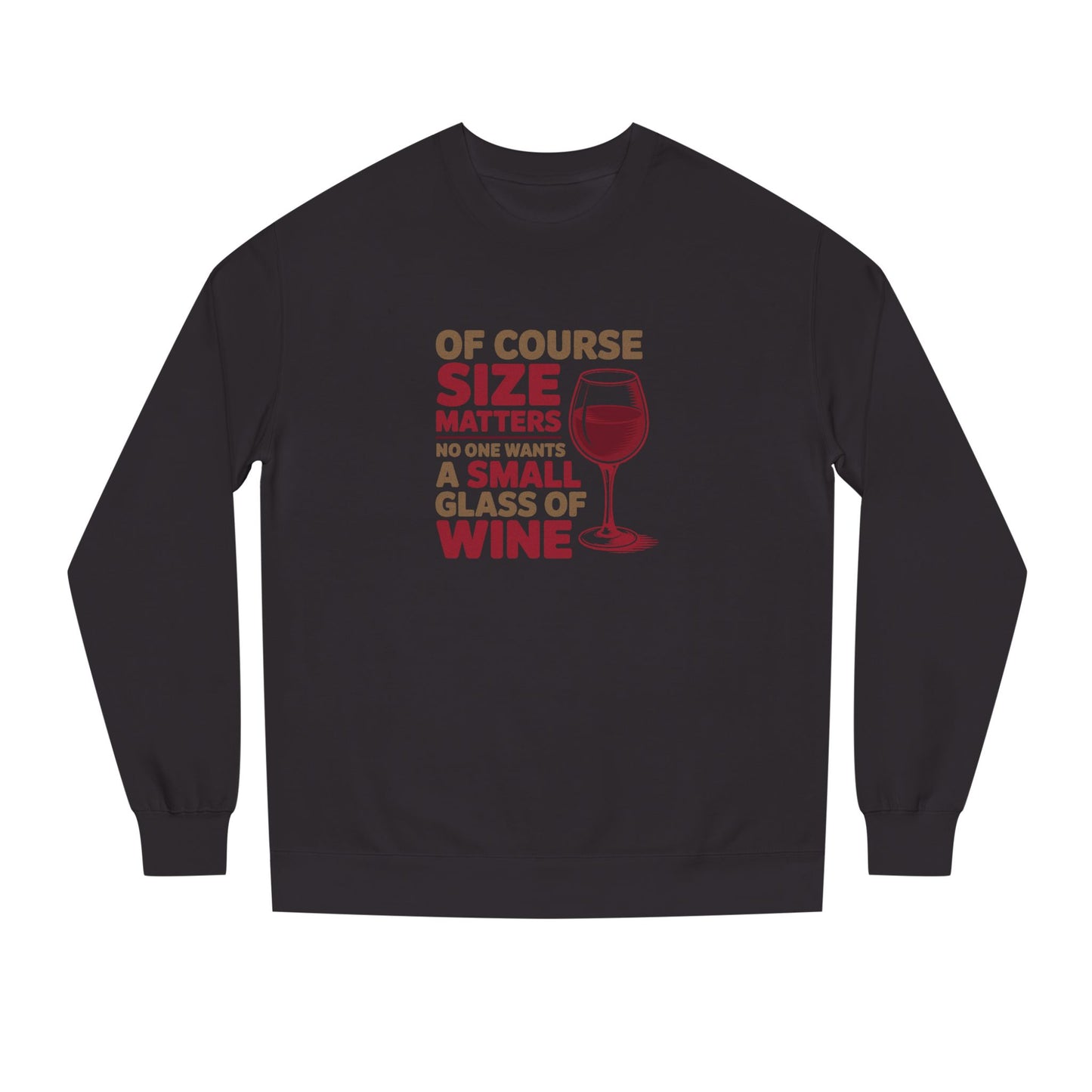 Big Glass Energy — Wine Lover Retro Sweatshirt (Dark)