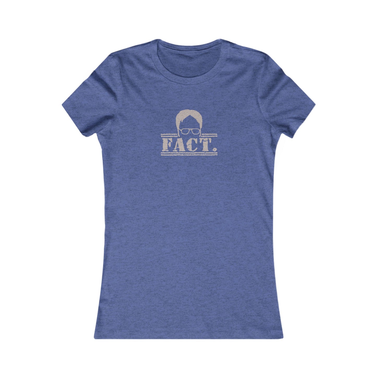 Dwight Schrute FACT. — The Office-Inspired Retro Women's Tee (Dark)