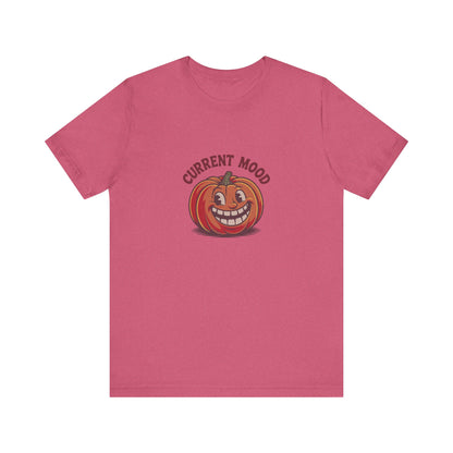 Current Mood (Toothy Jack) — Retro Halloween Tee (Light)