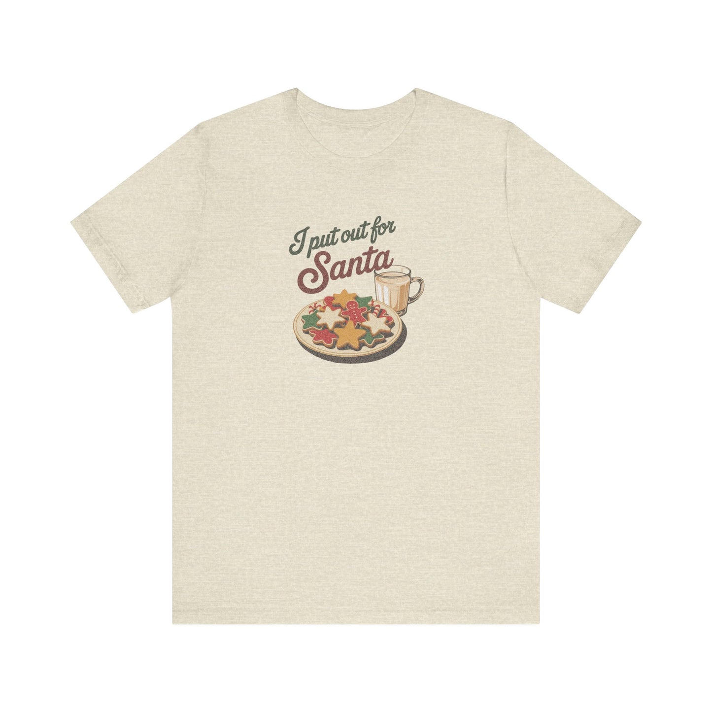 I Put Out for Santa — Retro Christmas Cookies Tee (Light)