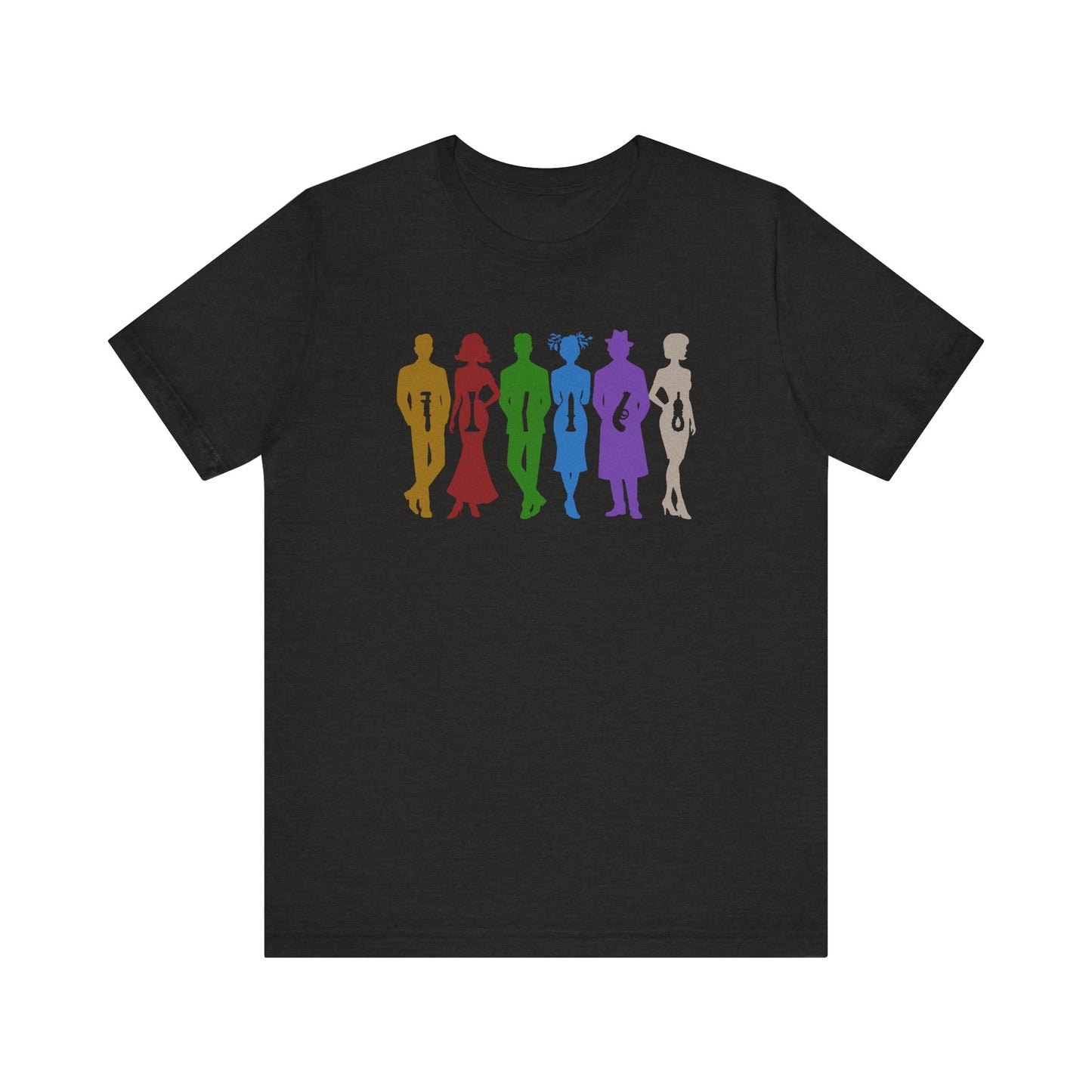 The Usual Suspects, Properly Armed — Clue Retro Tee (Dark)