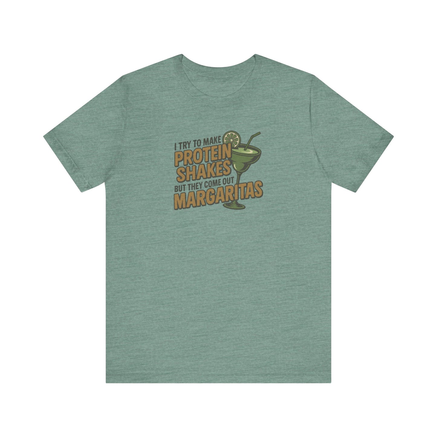 Protein Shakes (Oops, All Margaritas) — Retro Tee (Light)