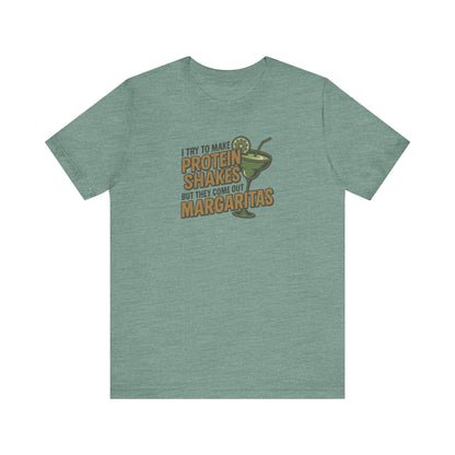 Protein Shakes (Oops, All Margaritas) — Retro Tee (Light)