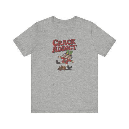 Crack Addict Nutcracker (Unhinged Remix) — Retro Tee (Light)