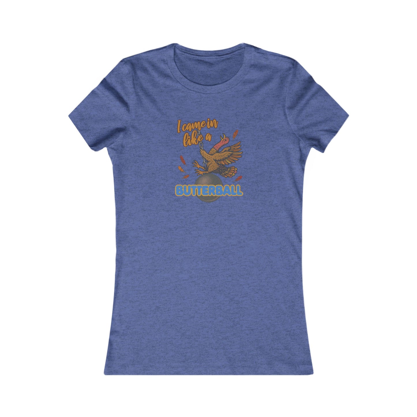 Like a Butterball — Miley Cyrus Thanksgiving Parody Retro Women's Tee (Dark)