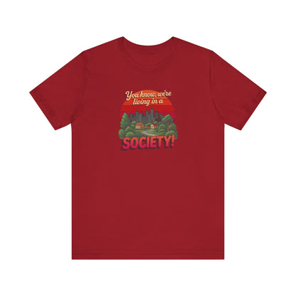 We’re Living in a Society! — Seinfeld Retro Tee (Dark)