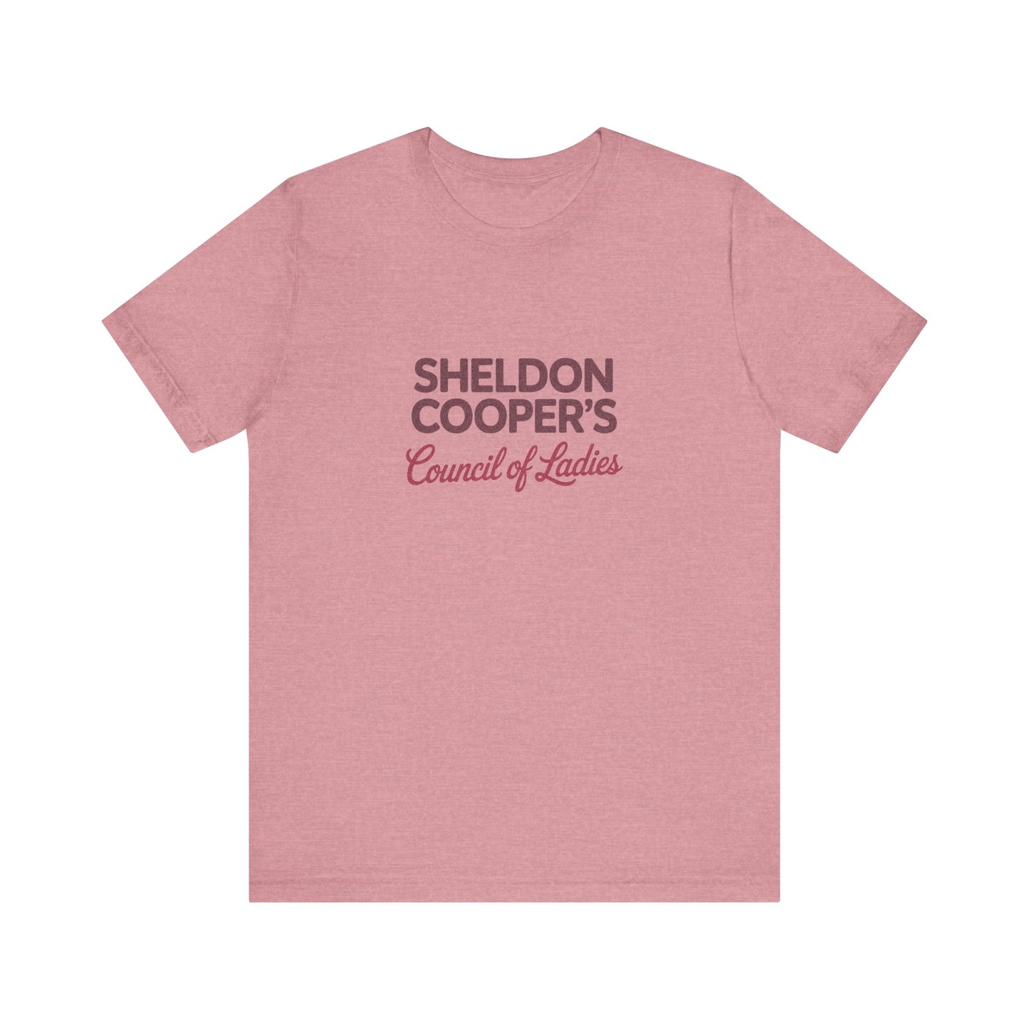 Sheldon Cooper’s Council of Ladies — TBBT Retro Tee (Light)