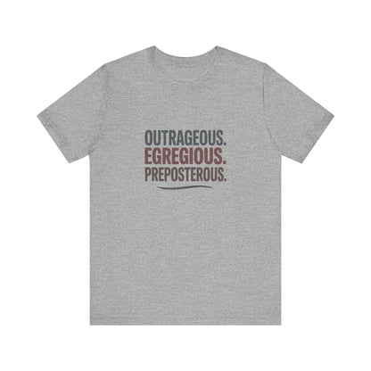 Outrageous Egregious Preposterous — Seinfeld Retro Tee (Light)