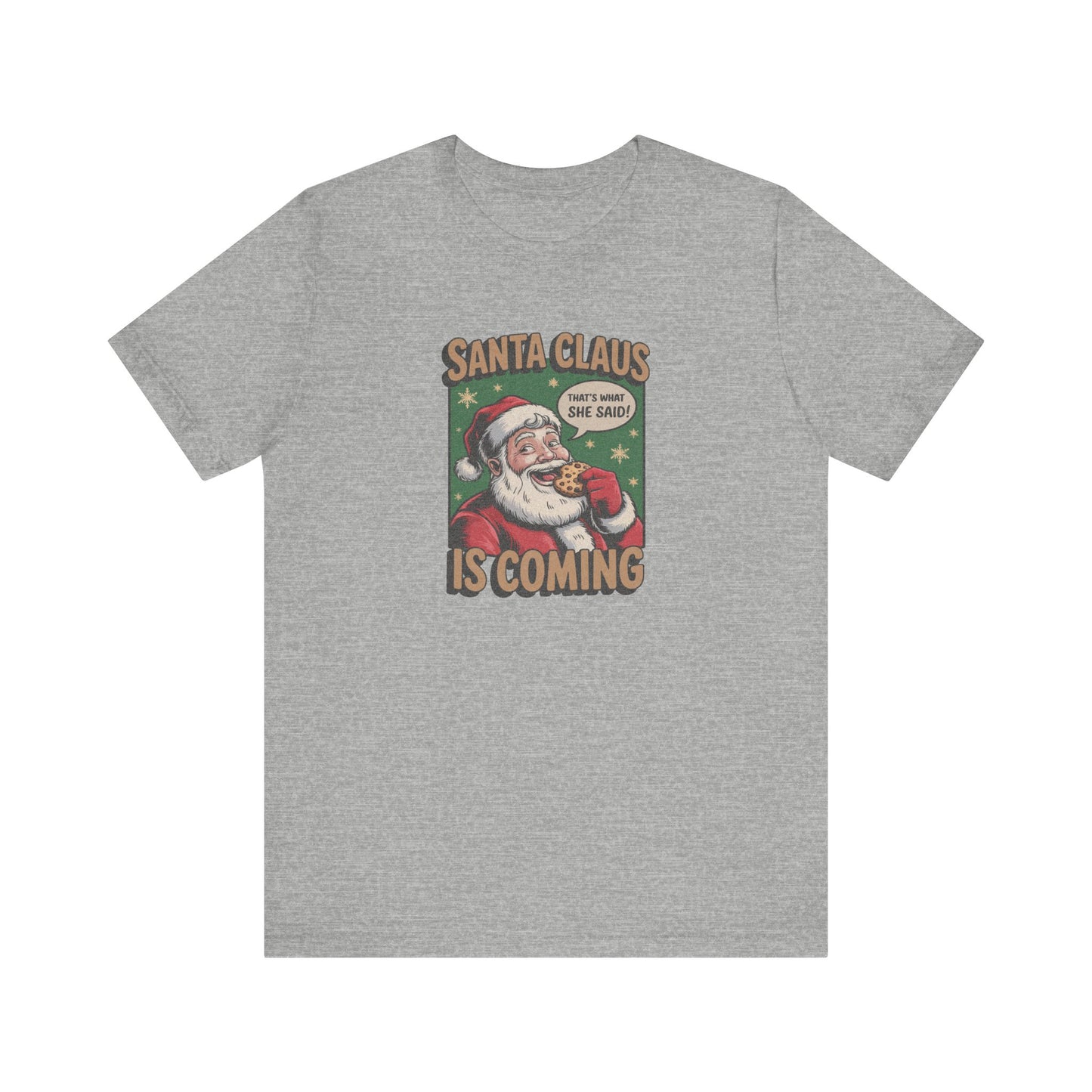 Santa Claus is Coming — Vintage Christmas Tee (Light)