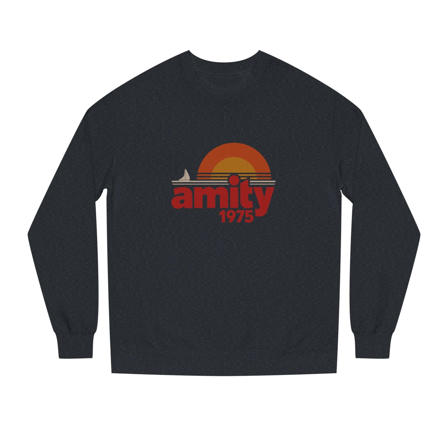 Amity Island 1975 — Jaws-Inspired Retro Sweatshirt (Dark)