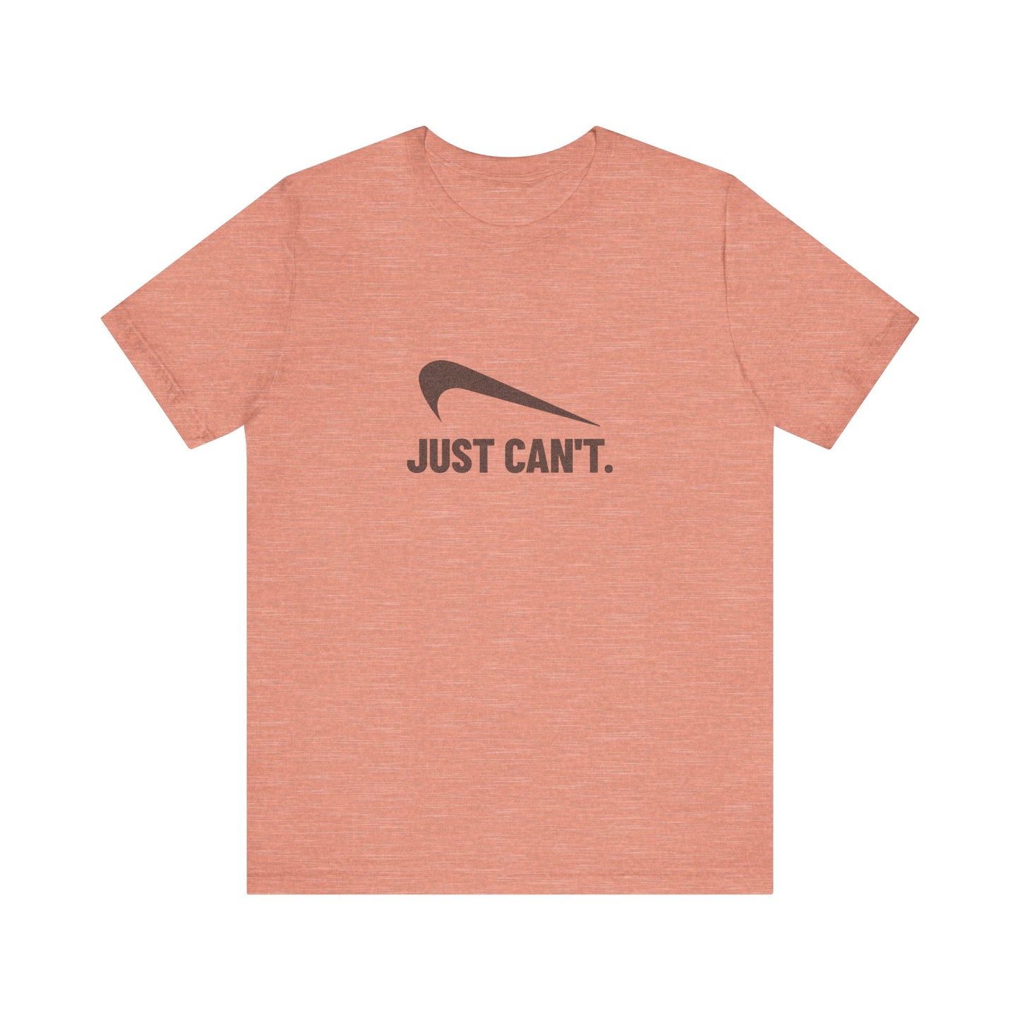 Just Can’t Athletic Parody — Retro Workout Tee (Light)