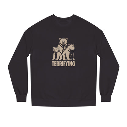 Bears Are Terrifying — Retro Silhouette Sweatshirt (Dark)