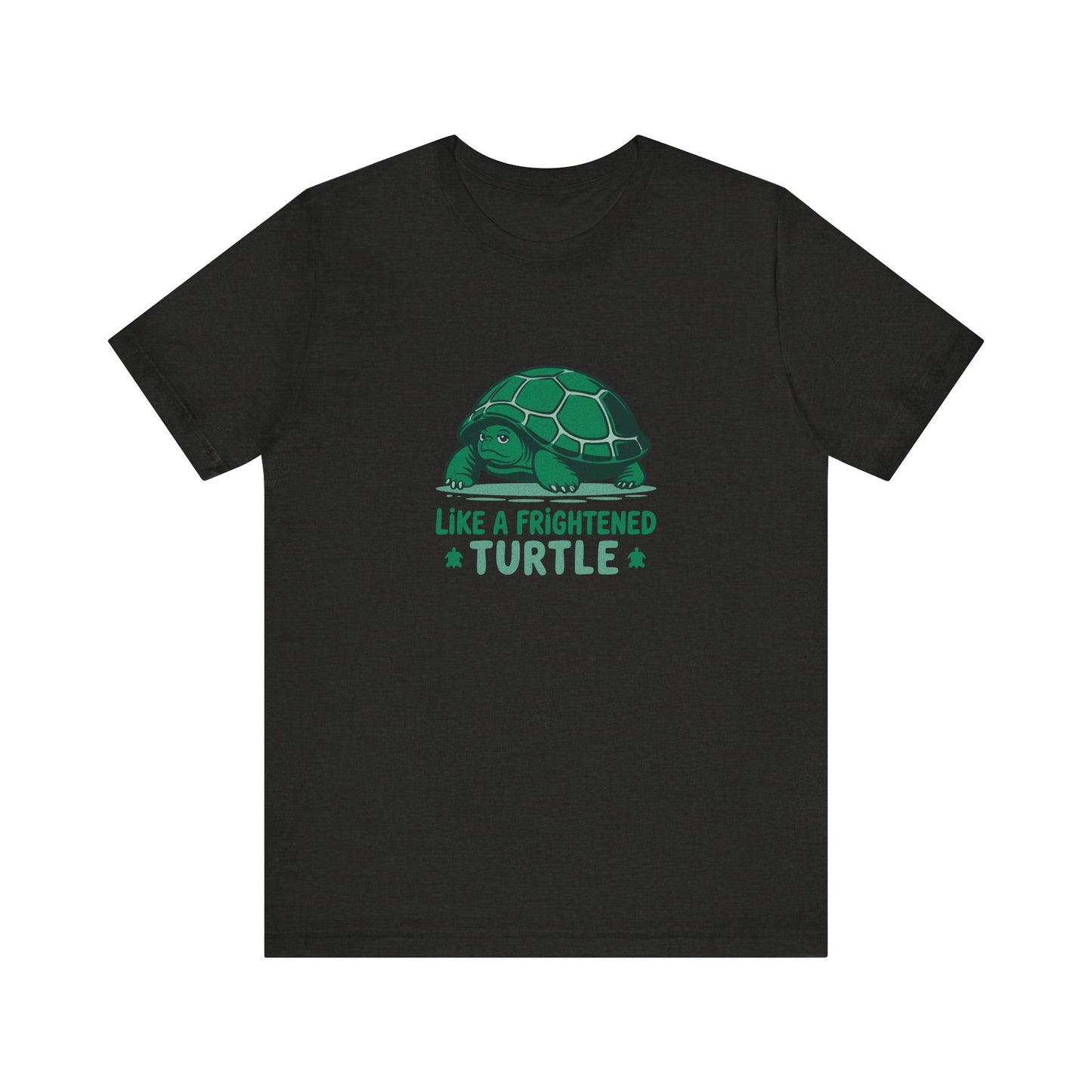 Like a Frightened Turtle — George Costanza Shrinkage Retro Tee (Dark)