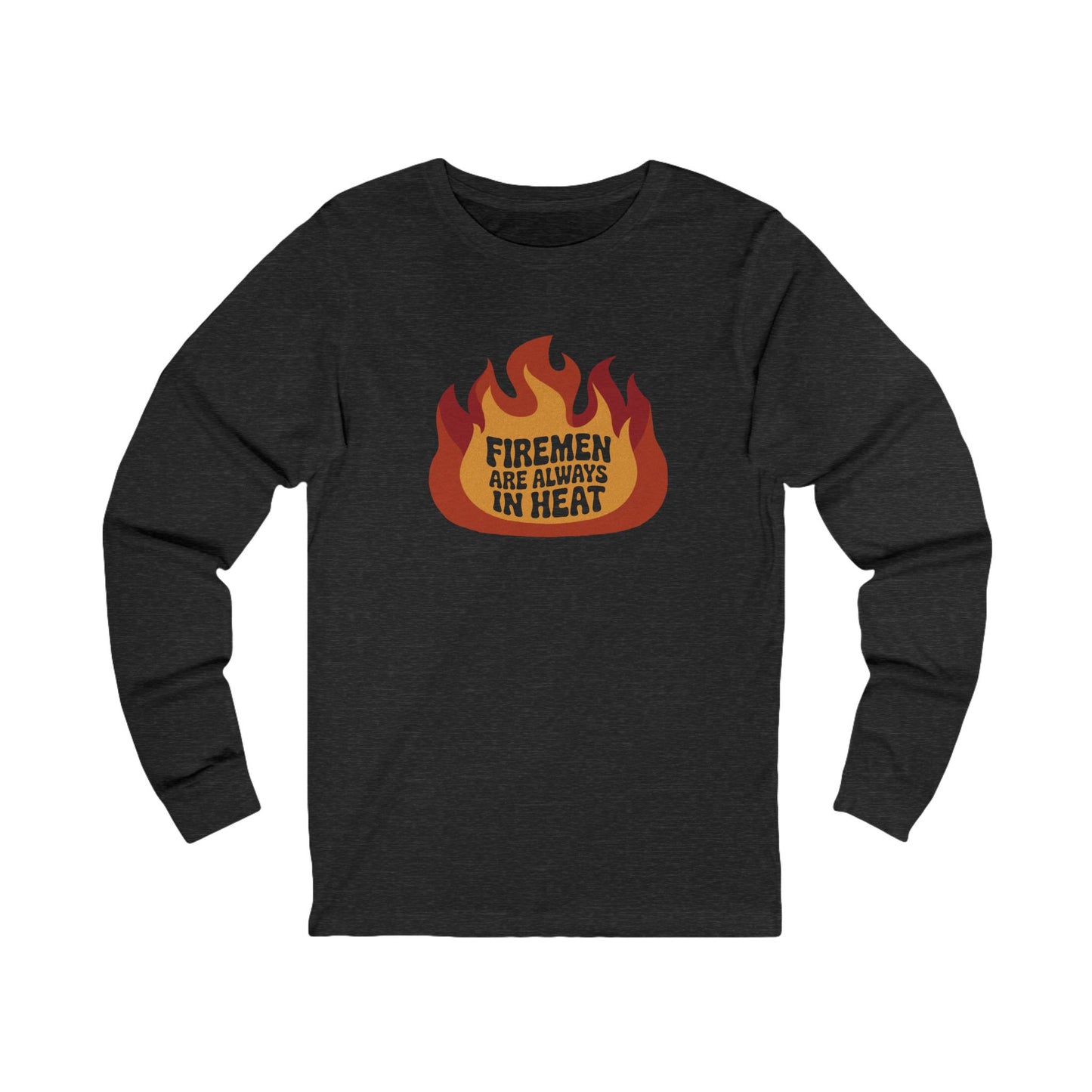Firemen Are Always in Heat — Flirtatious Retro Long Sleeve (Dark)