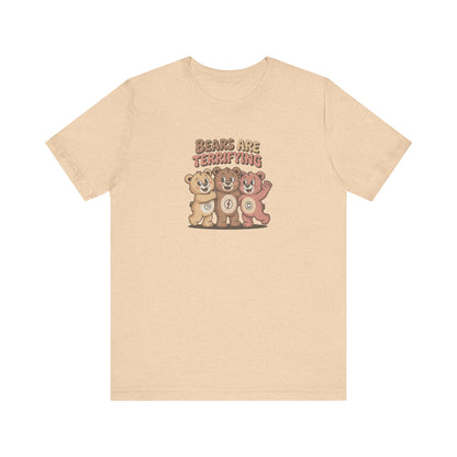 Bears Are Terrifying (Cute Remix) — Retro Tee (Light)