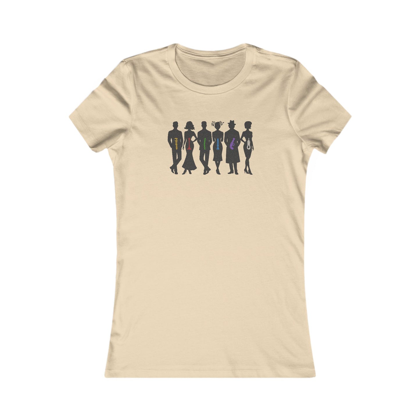 The Usual Suspects, Properly Armed — Clue Retro Women's Tee (Light)