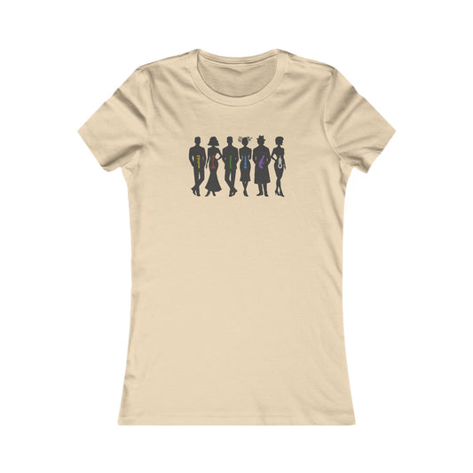 The Usual Suspects, Properly Armed — Clue Retro Women's Tee (Light)