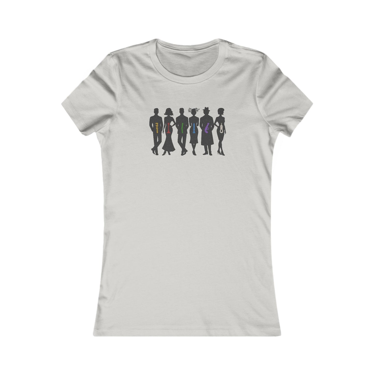 The Usual Suspects, Properly Armed — Clue Retro Women's Tee (Light)