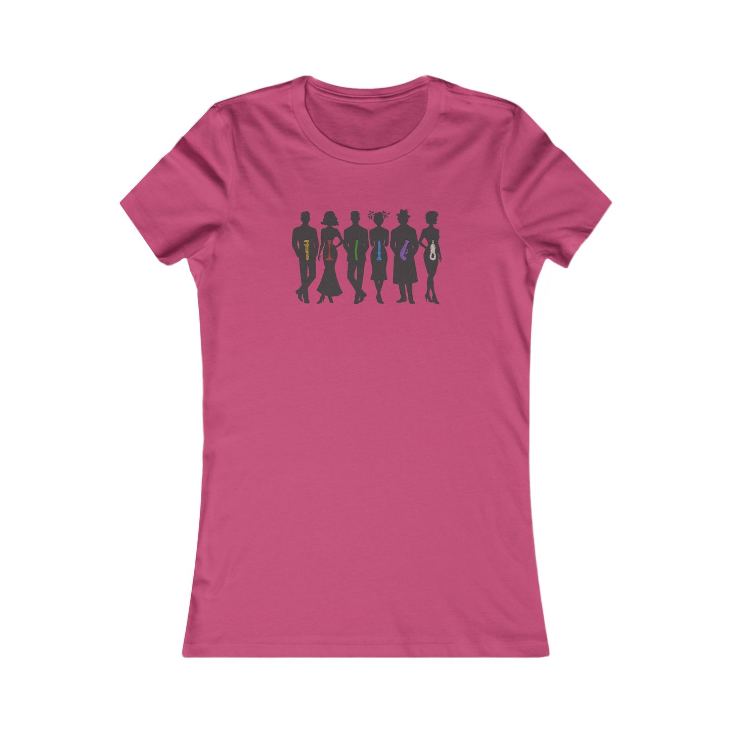The Usual Suspects, Properly Armed — Clue Retro Women's Tee (Light)
