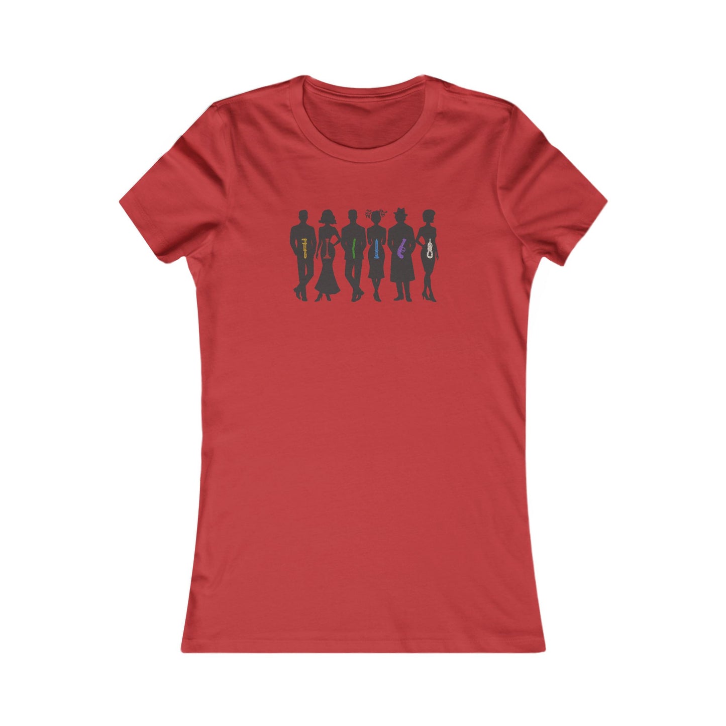The Usual Suspects, Properly Armed — Clue Retro Women's Tee (Light)