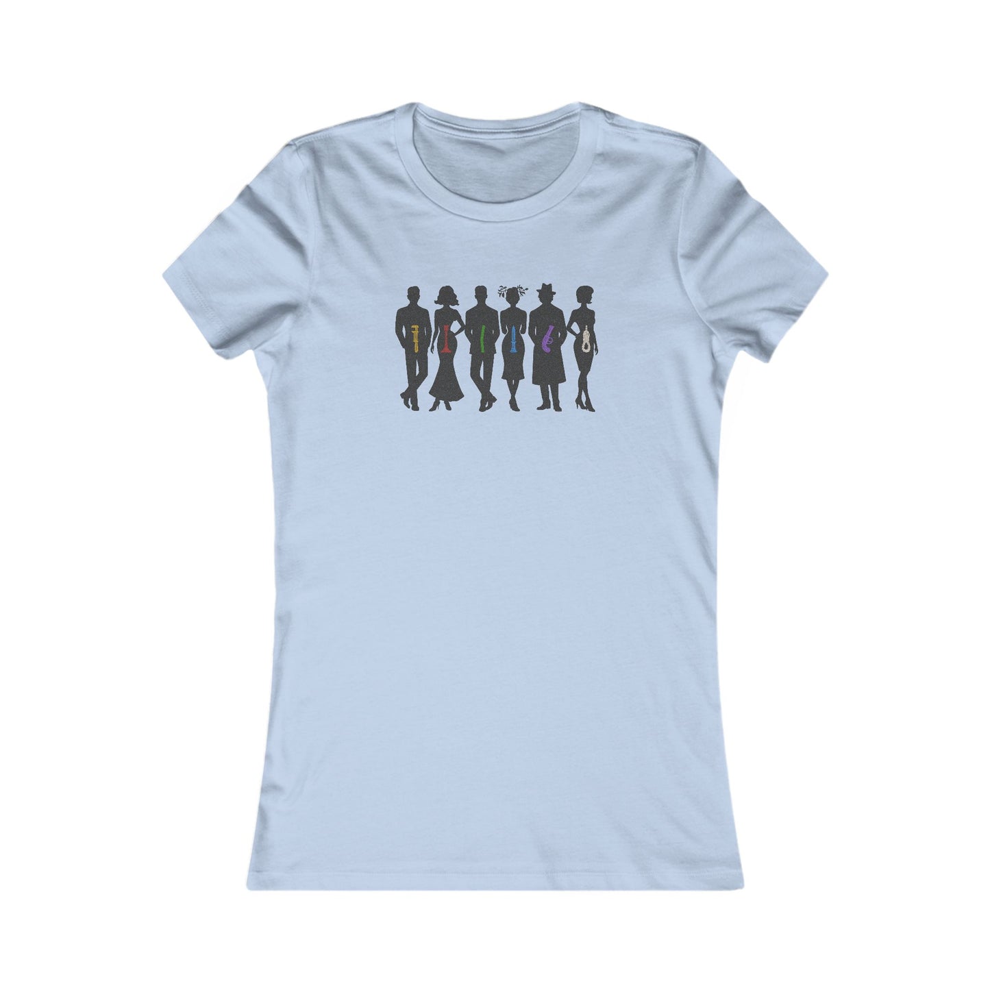 The Usual Suspects, Properly Armed — Clue Retro Women's Tee (Light)