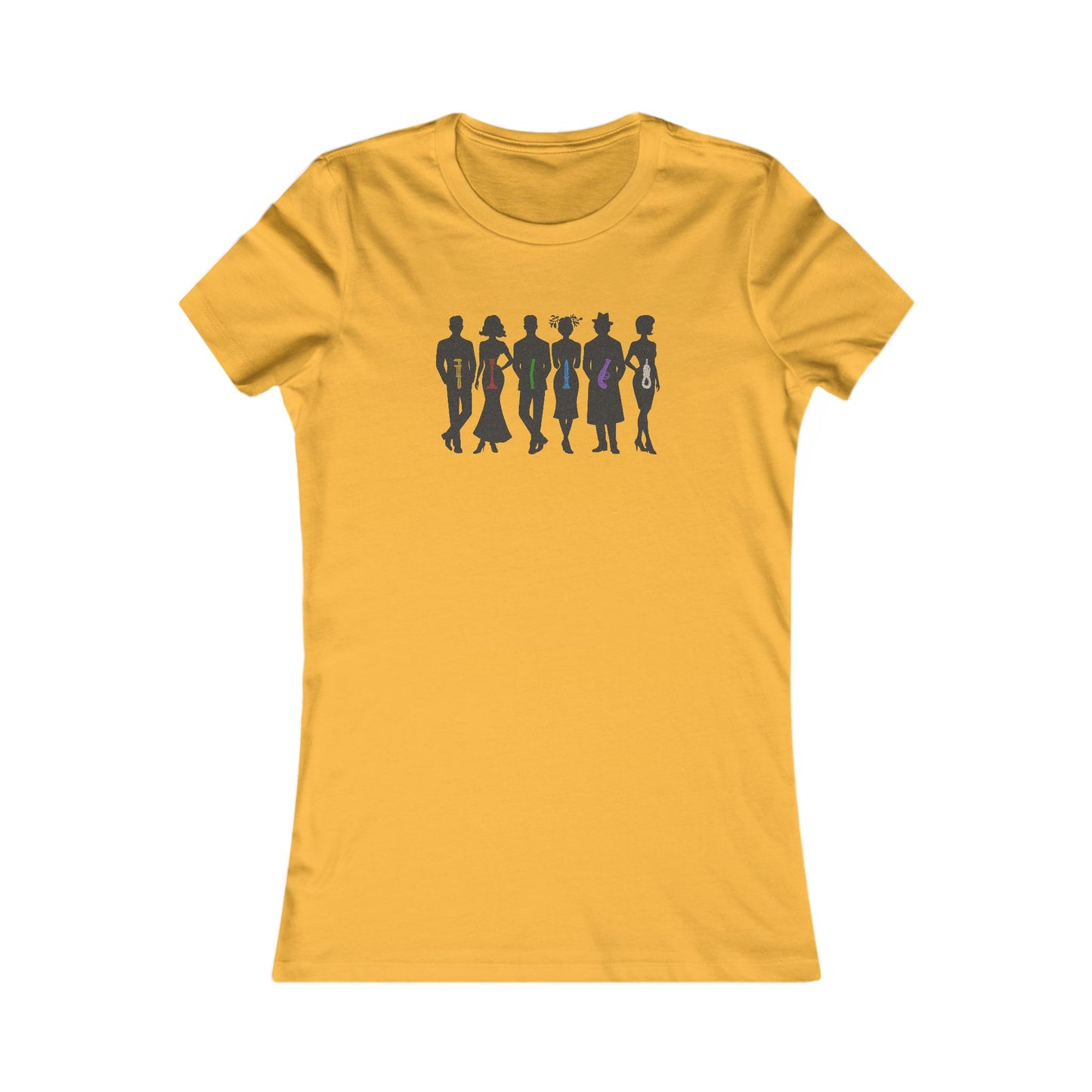 The Usual Suspects, Properly Armed — Clue Retro Women's Tee (Light)